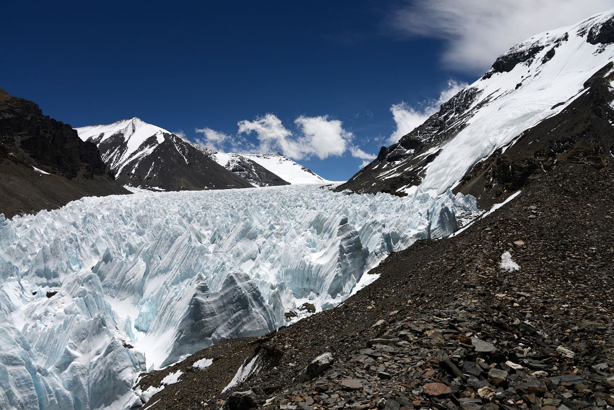 31 Trail Ahead Through The Ice Penitentes On East Rongbuk Glacier And Ridges From Lhakpa Ri On The Trek From Intermediate Camp To Mount Everest North Face ABC In Tibet